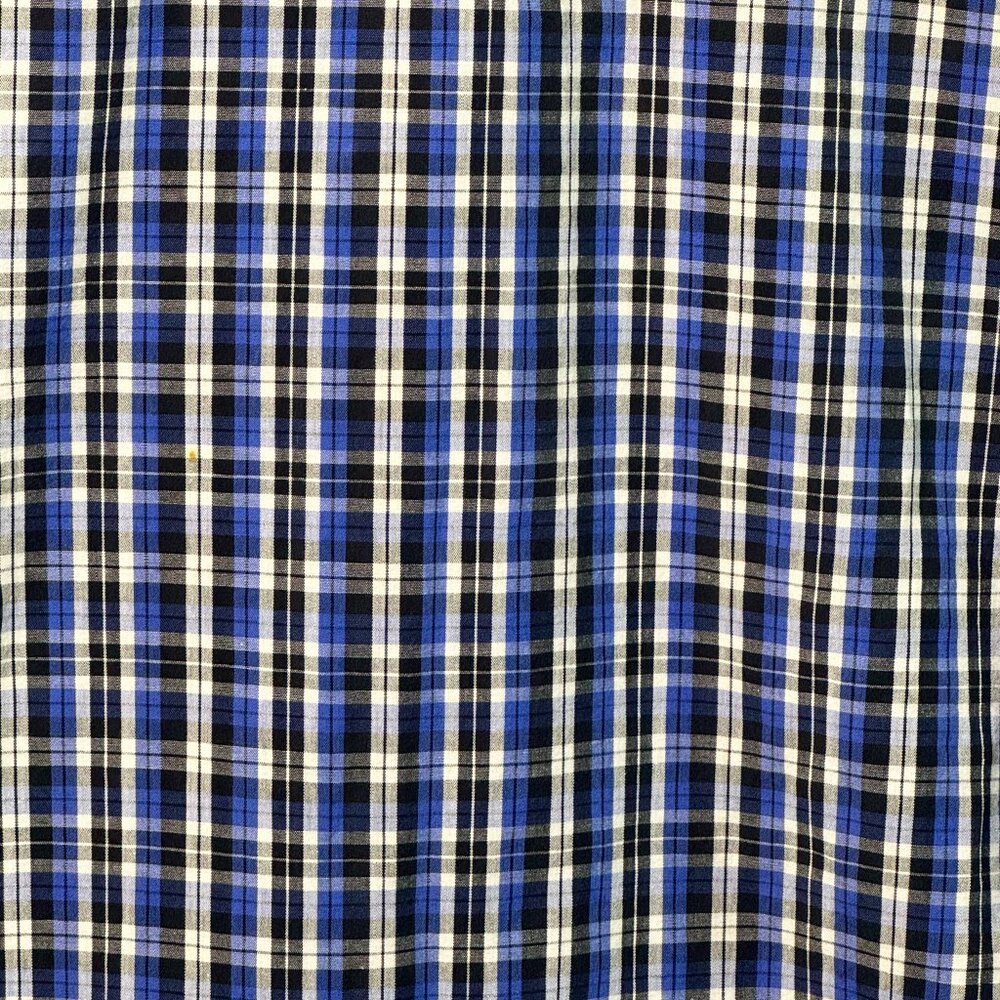 Red Snap Men’s Plaid Western Shirt Blue Black Pearl Snap XXL - Picture 3 of 6